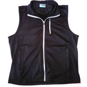 PGA Tour Golf Full Zip Vest Zippered Pockets